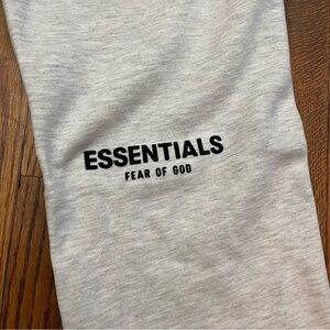 Fear Of God Essentials SS22 Light Oatmeal Cuffed Sweatpants